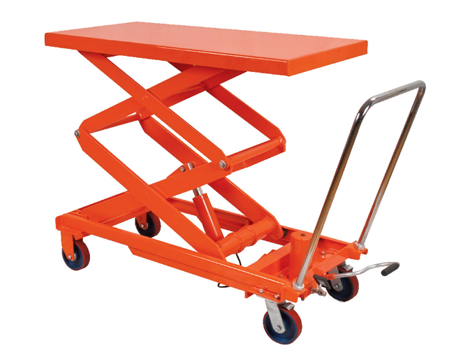 雙剪式分體式油缸腳踏下荷結(jié)構(gòu)平臺(tái)車(chē)